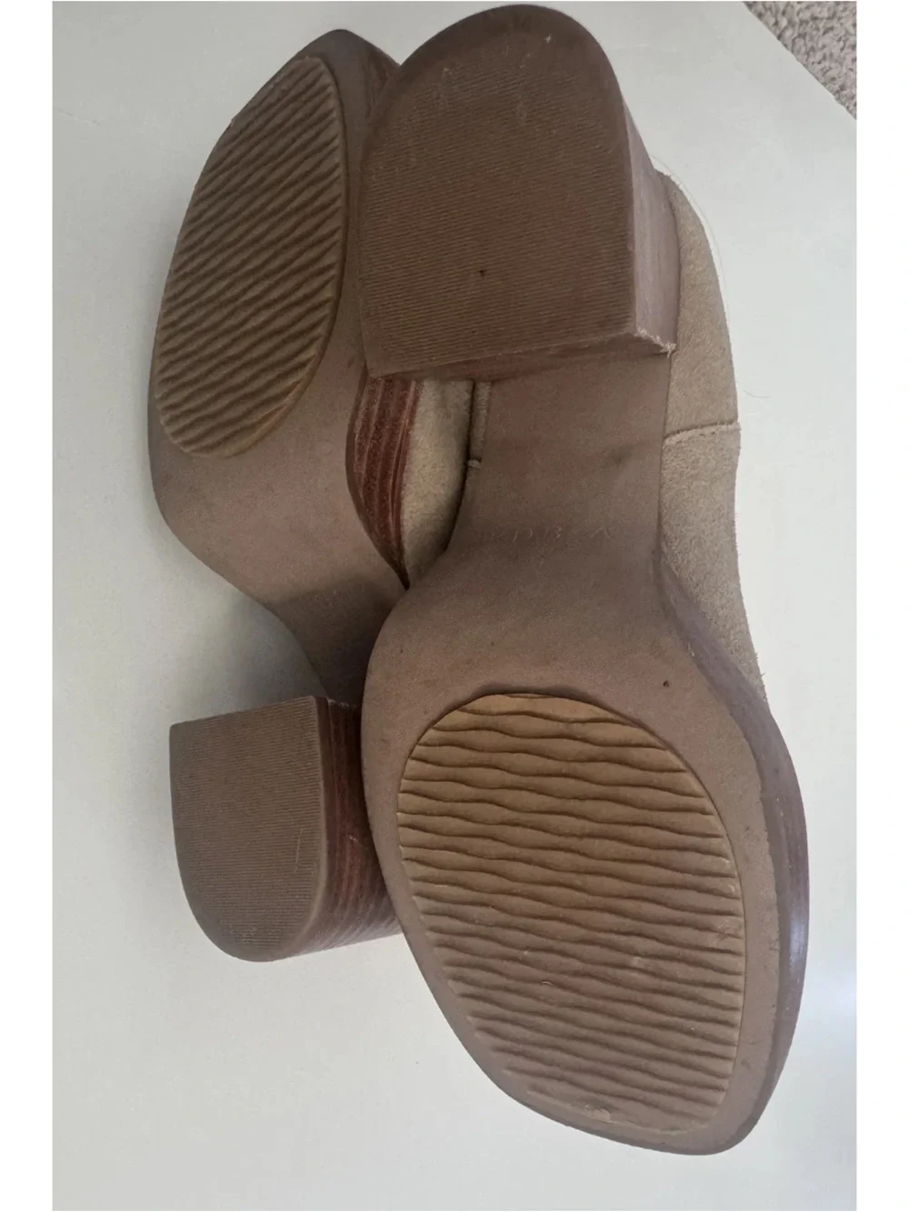 Kelsi Dagger Brooklyn Racer Fawn Tan Suede Ankle Boots Platform Women Chelsea 9